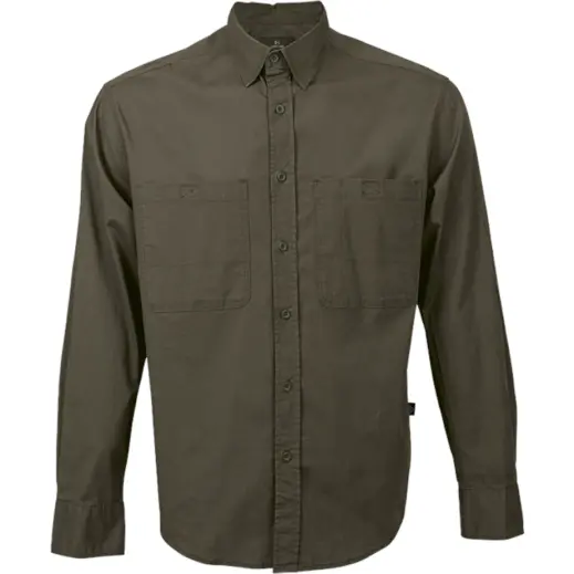 Mens Heritage Stretch Long Sleeve Shirt Fatigue